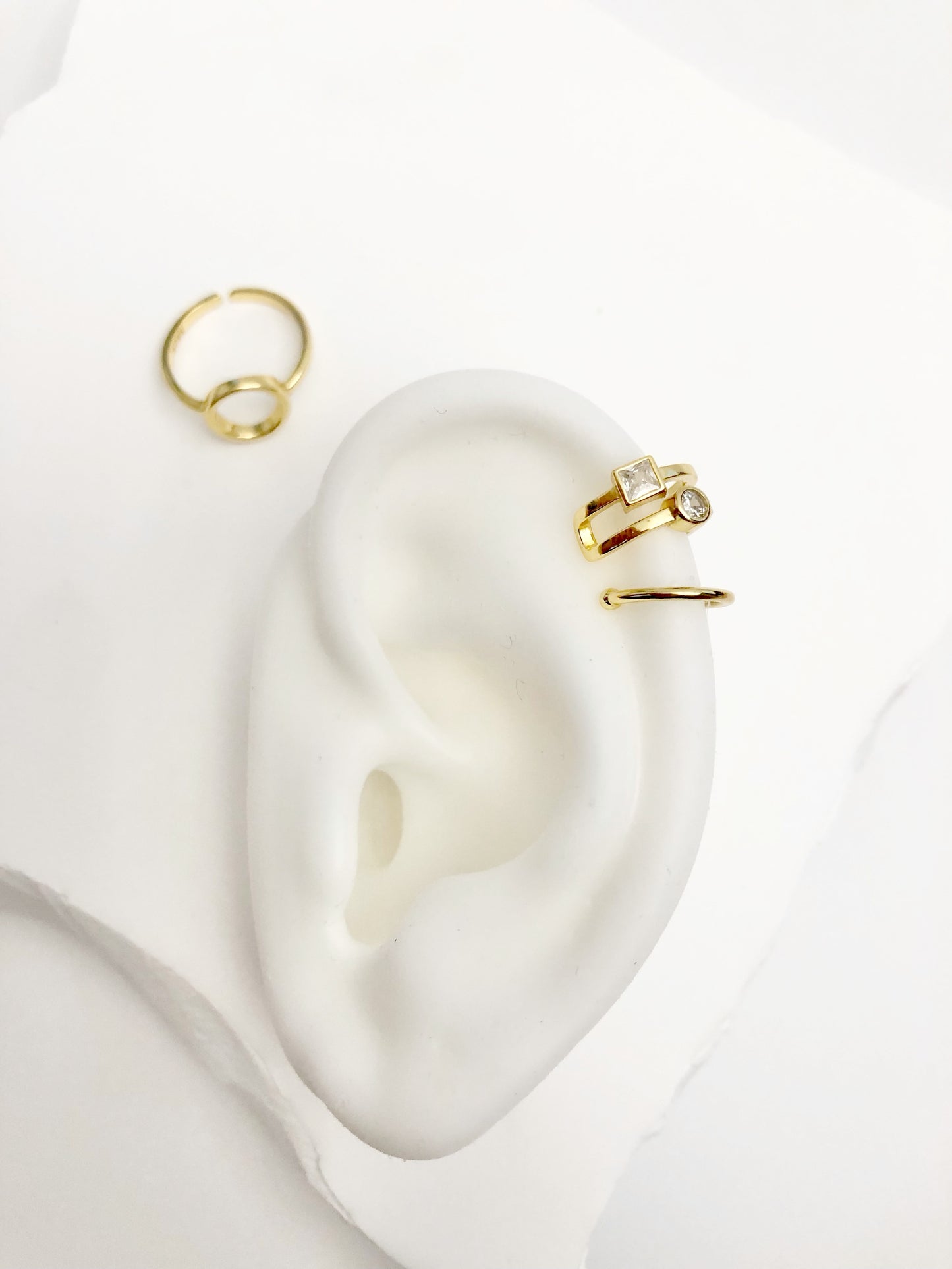 Multi Shaped Glow Cubic Ear Cuff