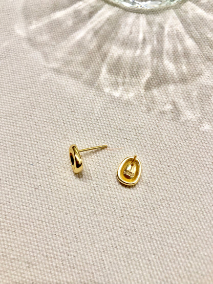 Mini Pebble Stud Earrings