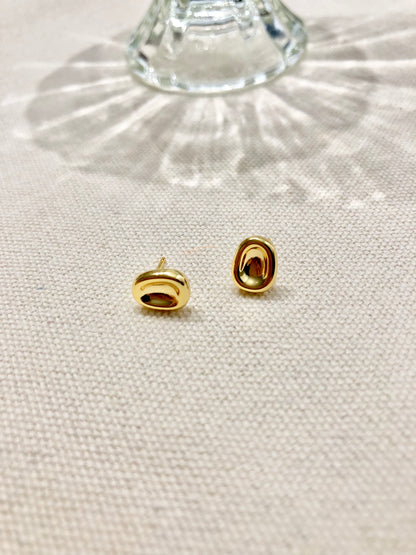 Mini Pebble Stud Earrings