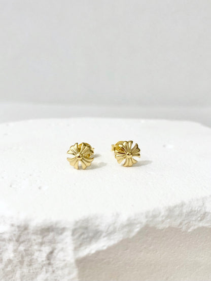 Dainty Clover Stud Earrings